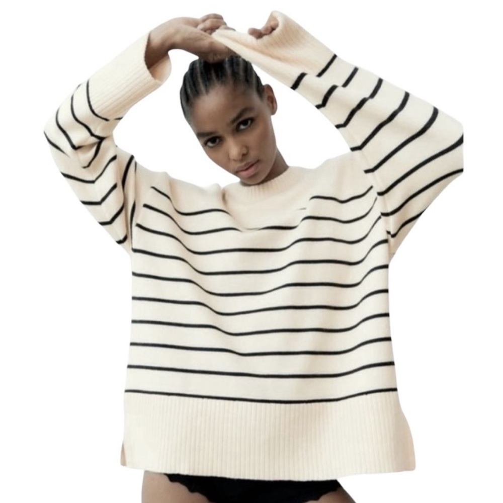 Zara striped knit sweater